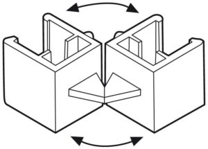 Verbindstuk 2 ramen 3- en 4-hoek S2