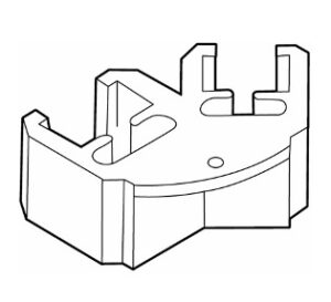 Verbindstuk transparant hoek 60° S2