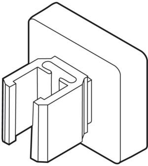 Raamhouder 90° met magneet vierkant S2