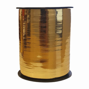 Cadeaulint metallic goud 5mm x 500 meter