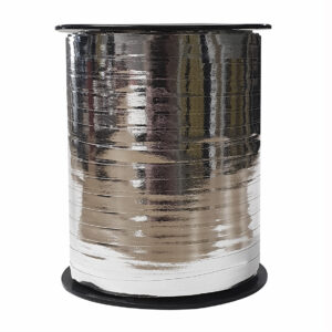 Cadeaulint metallic zilver 5mm x 500mtr