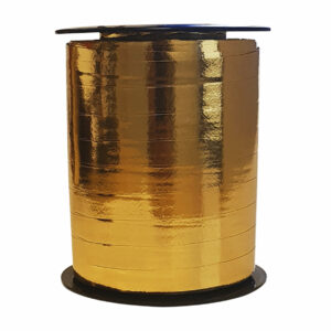 Cadeaulint metallic goud 10mm x 250mtr
