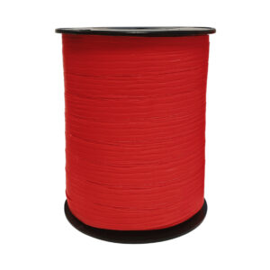 Cadeaulint paperlook rood 10mm x 250m