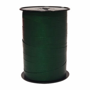 Cadeaulint paperlook donkergroen 10mm