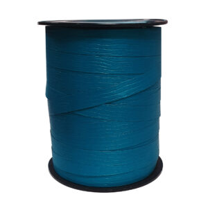 Cadeaulint paperlook blauw 10mm x 250m