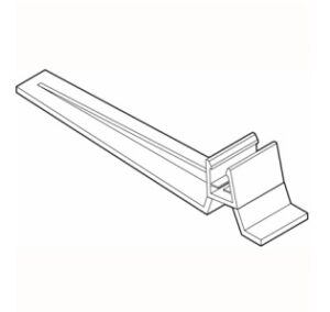 Houder voor raam transparant schuin S1