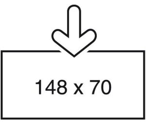Prijskaartraam acryl 148x70mm klik