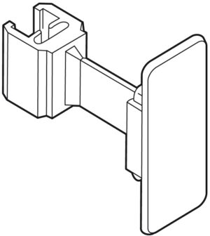 Raamhouder buigzaam met plakstrip S1