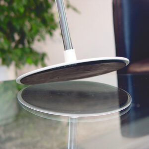 Voetplaat L kunststof zuignap wit ø160mm