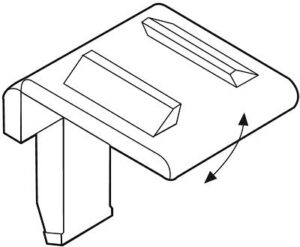 Raamhouder flexibel transparant klik