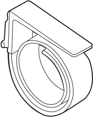 Raamhouder met veer eendelig klik