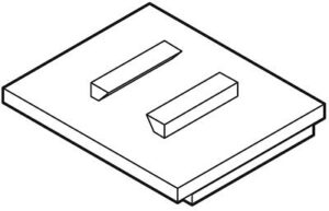 Kleefplaatje wit klik