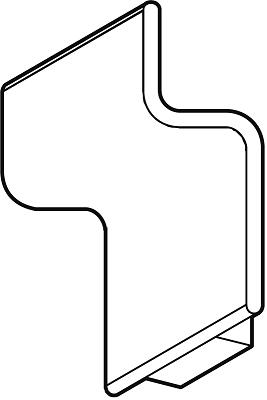 Slatwallclip wit klik