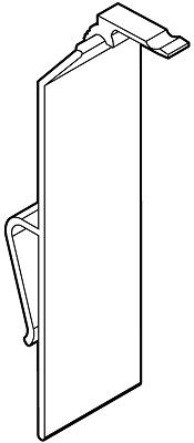 Kistklem klik dikte max.10mm transparant