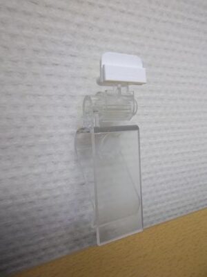 Kistklem 2-delig klik 20mm + kaarthouder