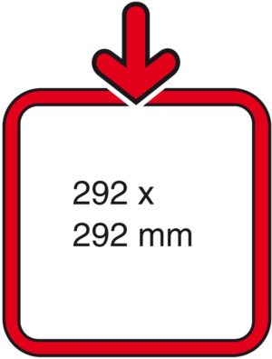 Prijskaartraam grijs 292x292mm S2