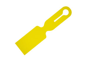 Kofferlabel 50x213mm geel, 250 stuks