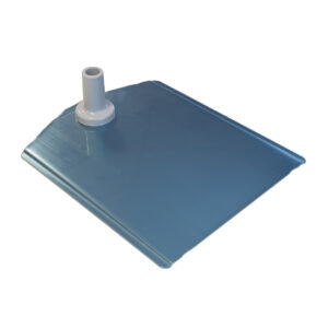 Voetplaat metaal-buishouder grijs