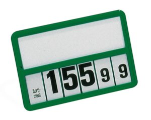 Raam groen 148x210mm A5 met cijferblok