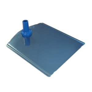 Voetplaat metaal-buishouder blauw