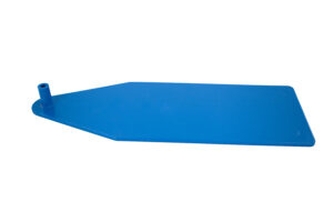 Voetplaat kunststof blauw 90x250mm