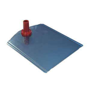 Voetplaat metaal-buishouder beige