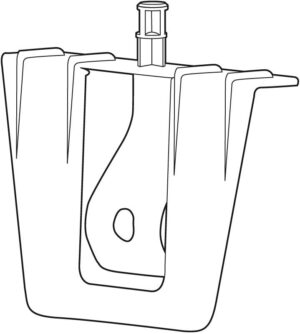 Kistklem zwart + verbindstuk MF + t-stuk