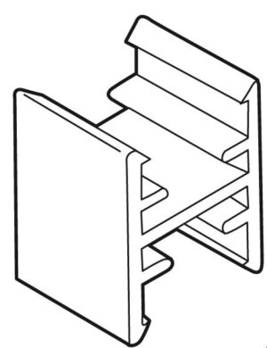 Verbindingsklem transparant voor Aluprof