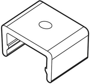 Plafondbevestiging voor alu raam 538