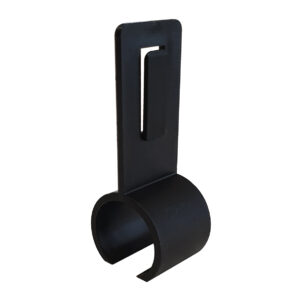 Kaartklem voor buis 22mm zwart (1x)