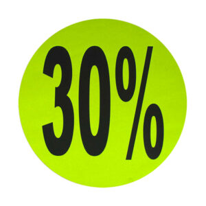 Raambiljet 30% geel zwart 30cm (1x)