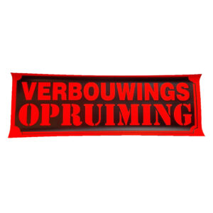 Raambiljet VERBOUWINGSOPRUIMING (1x)
