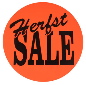 Raambiljet HERFST SALE 24cm rood zwart