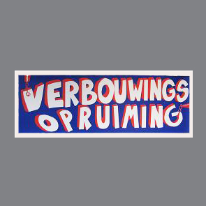 Raambiljet VERBOUWINGSOPRUIMING (1x)