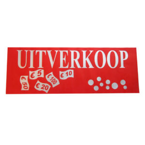 Raambiljet UITVERKOOP rood zilver (1x)