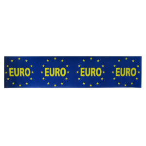 Raambiljet EURO blauw geel 100 x 23cm