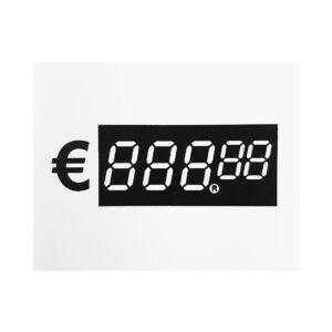 Digitale prijskaart €888.88 39x50mm