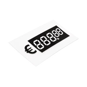 Digitale prijskaart € 888.88 39x68mm
