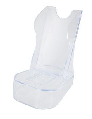 Telefoonstandaard glashelder 2-delig