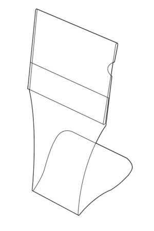 Toonbankkaarthouder transp. PVC 65x60mm