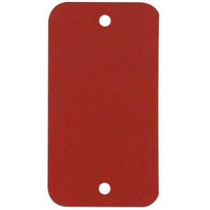 Label metaal 55x108mm rood (1000x)