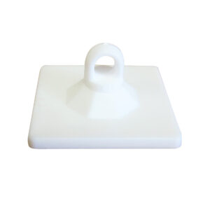 Kleefhaak draaibaar wit 28x28mm (1x)