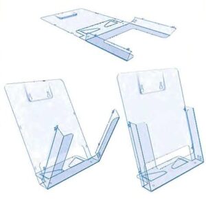 Folderbak A4 opvouwbaar verticaal