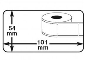 Dymo 54x101mm etiket naambadges/verzend