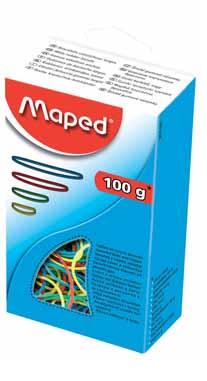 Elastiek Maped assorti kleur/maat 100gr