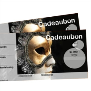 Cadeaubon 10x15cm masker met envelop