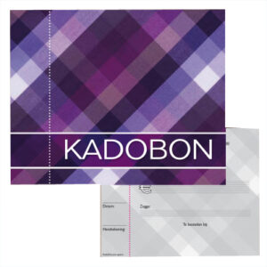 Cadeaubon 13x13cm vierkant + envelop