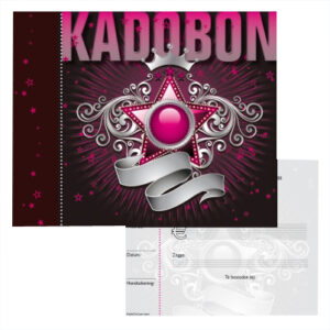 Cadeaubon 13x13cm ster + envelop