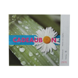 Cadeaubon 15,5x13cm  + envelop