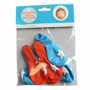 Ballonnen hoera een zoon (6x)